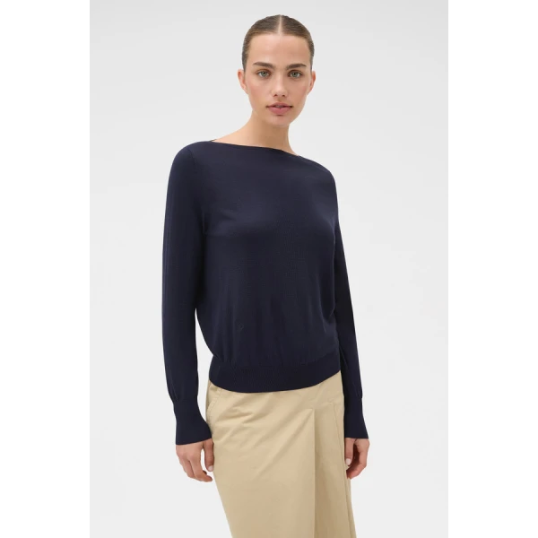 Oroton Fine Slash Neck Knit - Oroton Knitwear - Australian Heritage Luxury - Shop at Luxury Shoes 