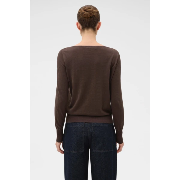 Oroton Fine Slash Neck Knit - Oroton Knitwear - Australian Heritage Luxury - Shop at Luxury Shoes 