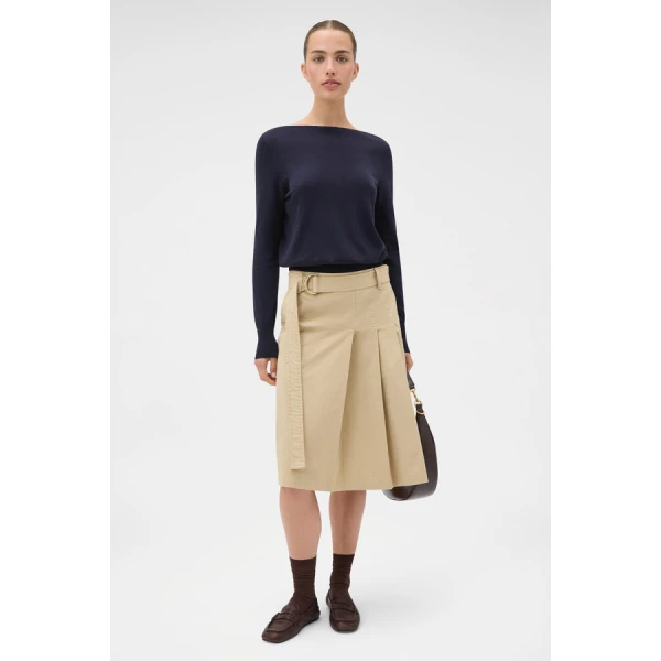 Oroton Fine Slash Neck Knit - Oroton Knitwear - Australian Heritage Luxury - Shop at Luxury Shoes 