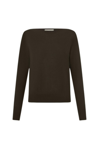 Oroton Fine Slash Neck Knit - Oroton Knitwear - Australian Heritage Luxury - Shop at Luxury Shoes 