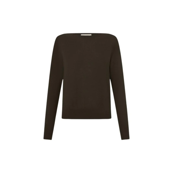 Oroton Fine Slash Neck Knit - Oroton Knitwear - Australian Heritage Luxury - Shop at Luxury Shoes 
