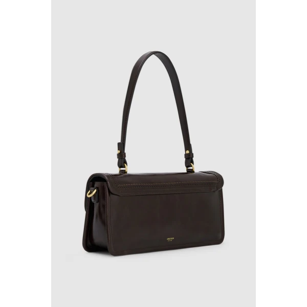 Oroton Finn Crackle Broguing Large Day Bag - Bags - Australian Luxury Leather Handbag at Luxury Shoes 