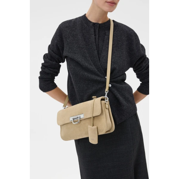 Oroton Finn Large Suede Day Bag - Bags - Australian Luxury Leather Handbag at Luxury Shoes 