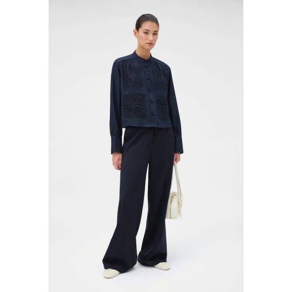 Oroton Flat Front Pant - Oroton Pants - Australian Heritage Luxury - Shop at Luxury Shoes 