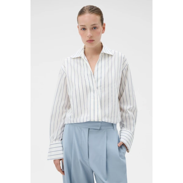 Oroton Fluid Stripe Shirt - Oroton Tops - Australian Heritage Luxury - Shop at Luxury Shoes 