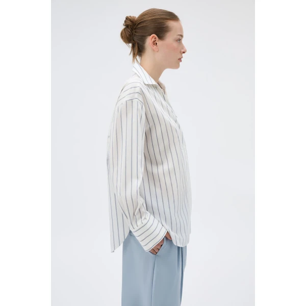 Oroton Fluid Stripe Shirt - Oroton Tops - Australian Heritage Luxury - Shop at Luxury Shoes 