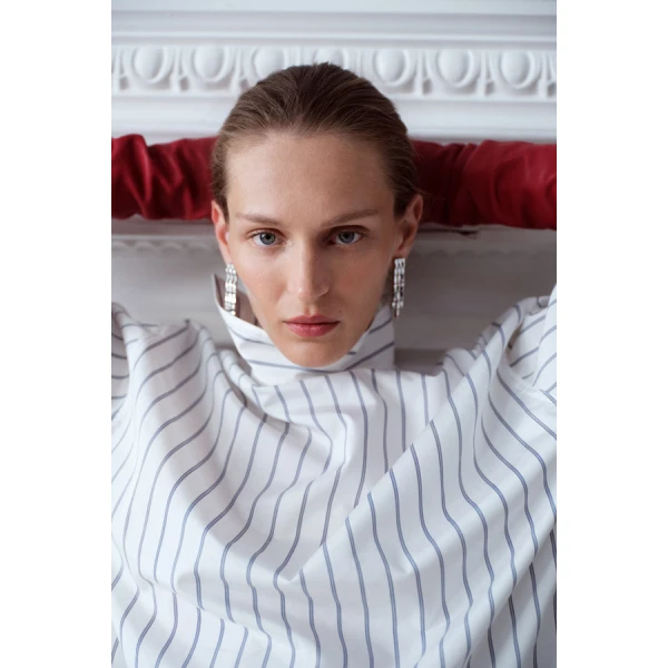 Oroton Fluid Stripe Shirt - Oroton Tops - Australian Heritage Luxury - Shop at Luxury Shoes 