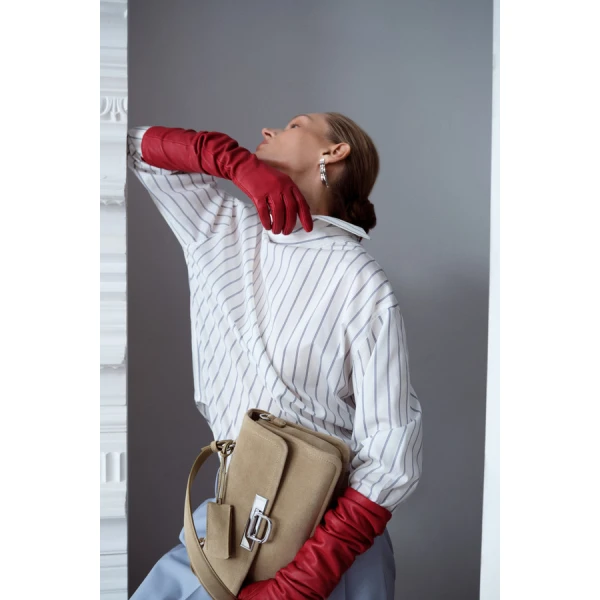 Oroton Fluid Stripe Shirt - Oroton Tops - Australian Heritage Luxury - Shop at Luxury Shoes 