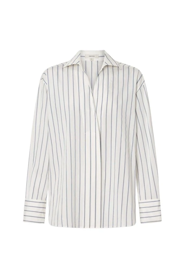 Oroton-Fluid-Stripe-Shirt75213_nobg Oroton Fluid Stripe Shirt - Oroton Tops - Australian Heritage Luxury - Shop at Luxury Shoes