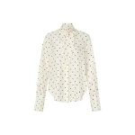 Oroton Graphic Spot Tie Neck Shirt - Oroton Tops - Australian Heritage Luxury - Shop at Luxury Shoes 