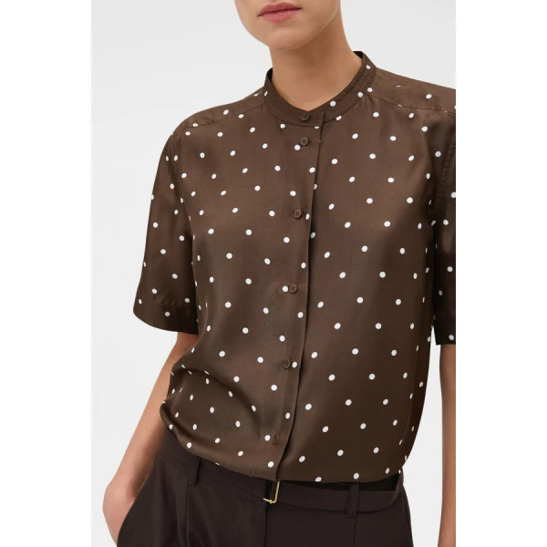 Oroton Graphic Spot Top - Oroton Tops - Australian Heritage Luxury - Shop at Luxury Shoes 