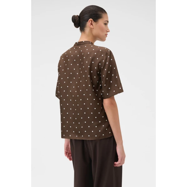 Oroton Graphic Spot Top - Oroton Tops - Australian Heritage Luxury - Shop at Luxury Shoes 