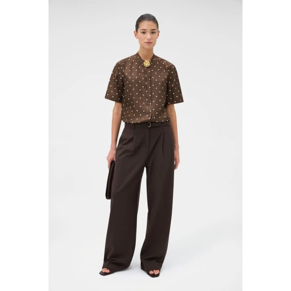 Oroton Graphic Spot Top - Oroton Tops - Australian Heritage Luxury - Shop at Luxury Shoes 