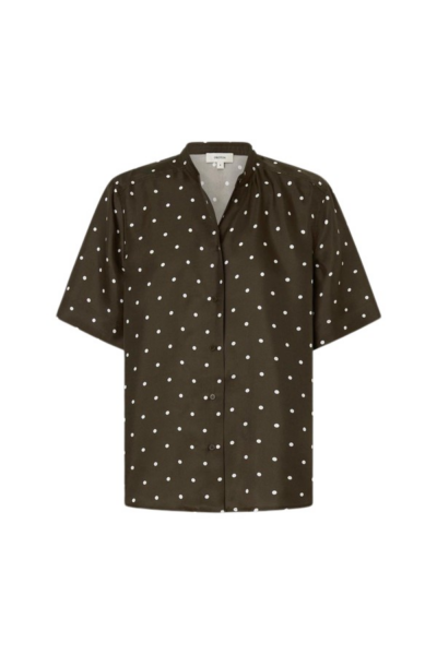 Oroton Graphic Spot Top - Oroton Tops - Australian Heritage Luxury - Shop at Luxury Shoes 