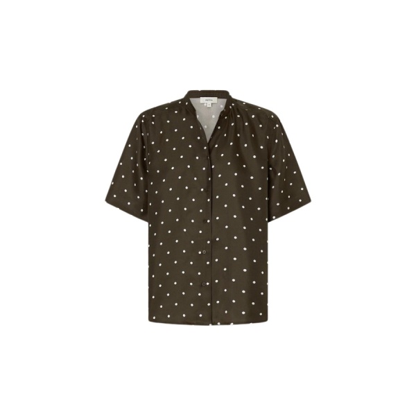 Oroton Graphic Spot Top - Oroton Tops - Australian Heritage Luxury - Shop at Luxury Shoes 