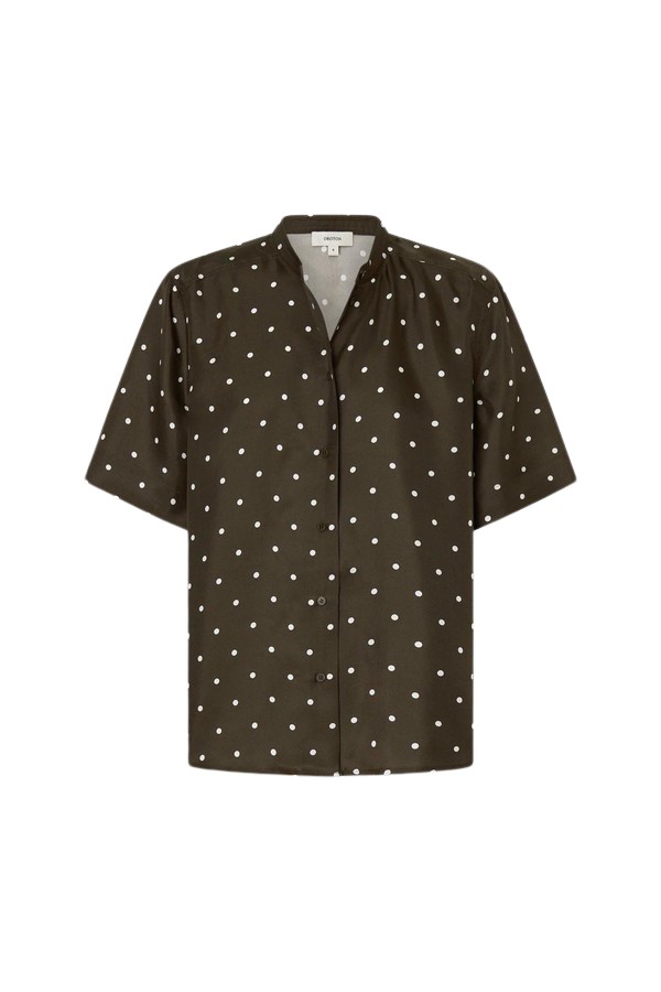 Oroton Graphic Spot Top - Oroton Tops - Australian Heritage Luxury - Shop at Luxury Shoes 