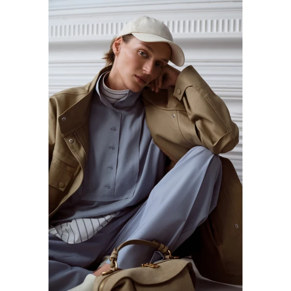 Oroton Half Placket Button Shirt - Oroton Tops - Australian Heritage Luxury - Shop at Luxury Shoes 
