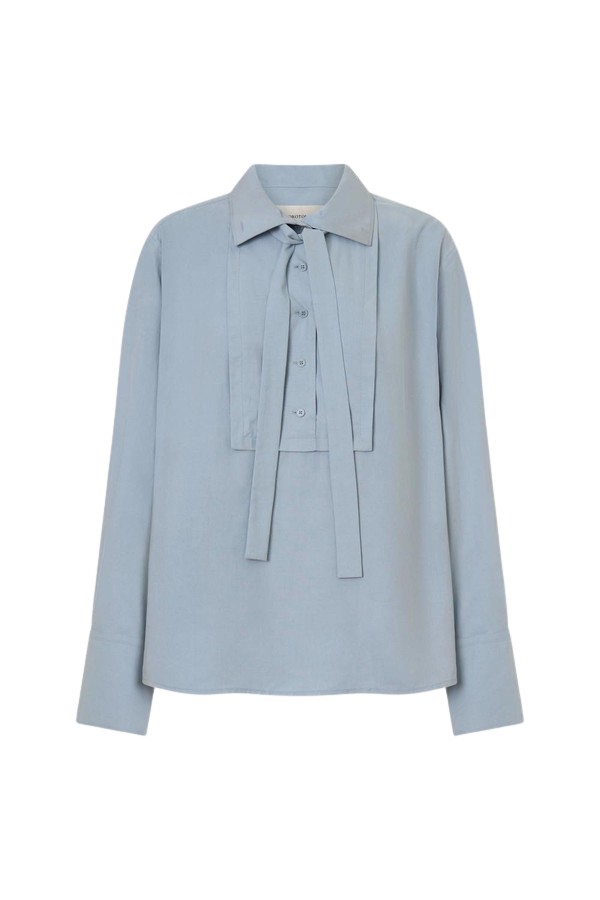 Oroton Half Placket Button Shirt - Oroton Tops - Australian Heritage Luxury - Shop at Luxury Shoes 
