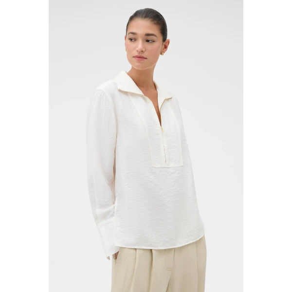 Oroton Half Placket Zip Shirt - Oroton Tops - Australian Heritage Luxury - Shop at Luxury Shoes 