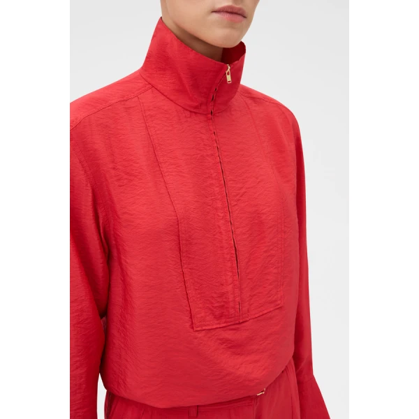 Oroton Half Placket Zip Shirt - Oroton Tops - Australian Heritage Luxury - Shop at Luxury Shoes 