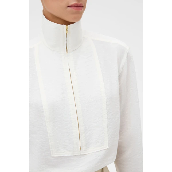 Oroton Half Placket Zip Shirt - Oroton Tops - Australian Heritage Luxury - Shop at Luxury Shoes 