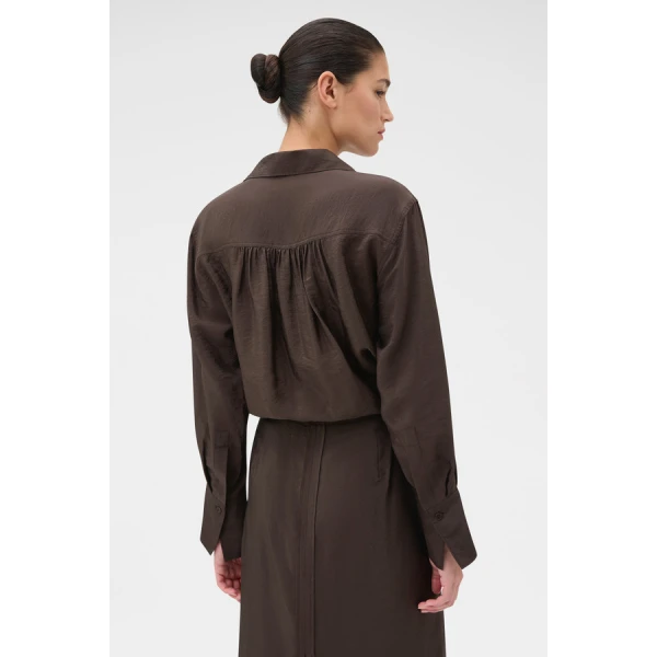 Oroton Half Placket Zip Shirt - Oroton Tops - Australian Heritage Luxury - Shop at Luxury Shoes 