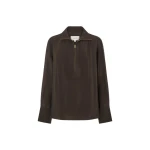Oroton Half Placket Zip Shirt - Oroton Tops - Australian Heritage Luxury - Shop at Luxury Shoes 