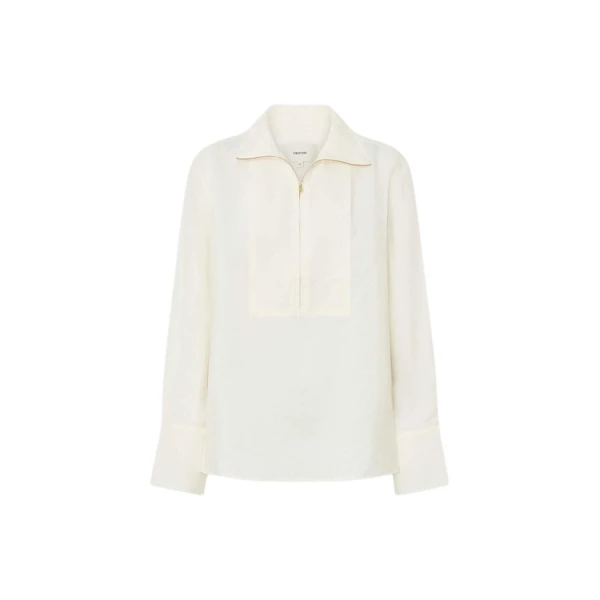 Oroton Half Placket Zip Shirt - Oroton Tops - Australian Heritage Luxury - Shop at Luxury Shoes 