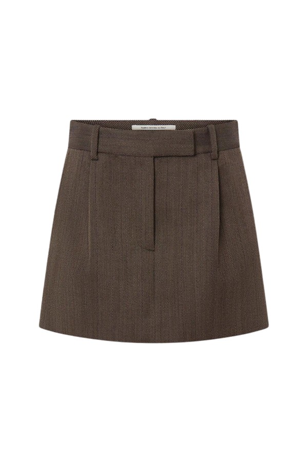 Oroton Herringbone Mini Skirt - Oroton Skirts - Australian Heritage Luxury - Shop at Luxury Shoes 