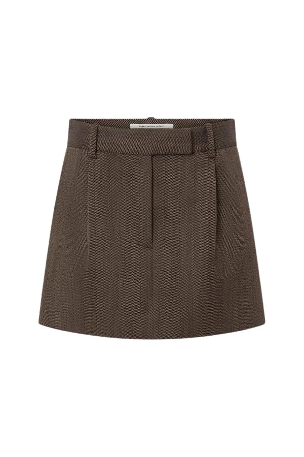 Oroton-Herringbone-Mini-Skirt86503_nobg Oroton Herringbone Mini Skirt - Oroton Skirts - Australian Heritage Luxury - Shop at Luxury Shoes