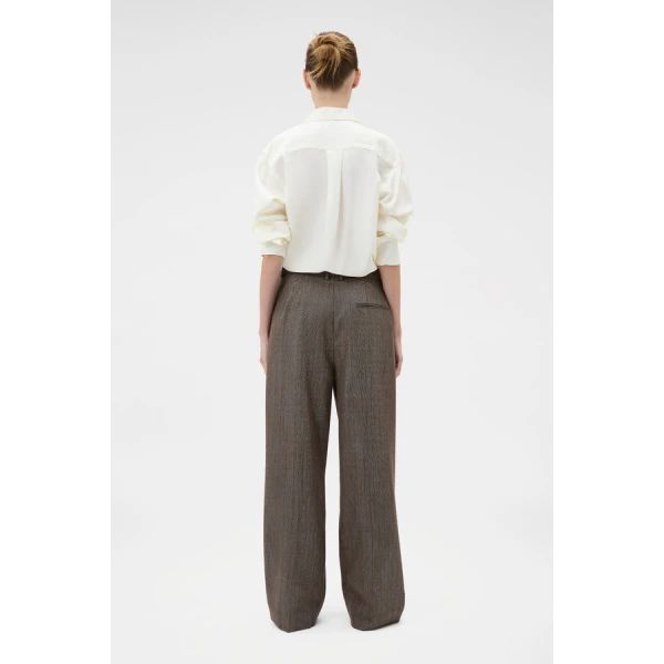 Oroton Herringbone Pleat Pant - Oroton Pants - Australian Heritage Luxury - Shop at Luxury Shoes 