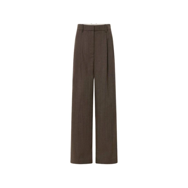 Oroton Herringbone Pleat Pant - Oroton Pants - Australian Heritage Luxury - Shop at Luxury Shoes 