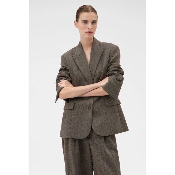 Oroton Herringbone Shaped Blazer - Oroton Jackets - Australian Heritage Luxury - Shop at Luxury Shoes 