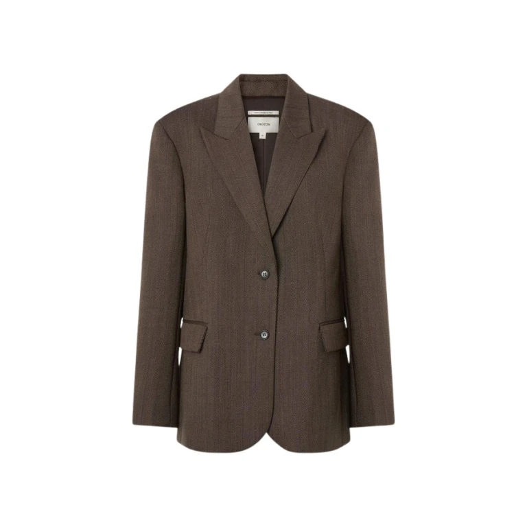Oroton Herringbone Shaped Blazer - Oroton Jackets - Australian Heritage Luxury - Shop at Luxury Shoes 