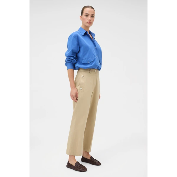 Oroton Kick Flare Button Pant - Oroton Pants - Australian Heritage Luxury - Shop at Luxury Shoes 