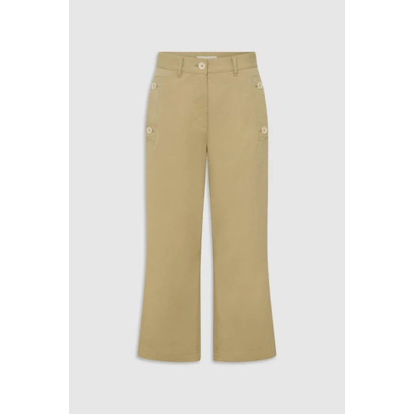Oroton Kick Flare Button Pant - Oroton Pants - Australian Heritage Luxury - Shop at Luxury Shoes 