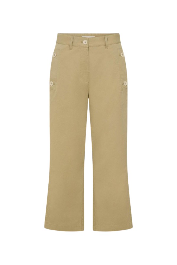 Oroton Kick Flare Button Pant - Oroton Pants - Australian Heritage Luxury - Shop at Luxury Shoes 