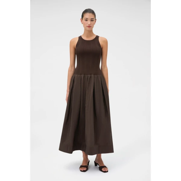 Oroton Knit Bodice Midi Dress - Oroton Dresses - Australian Heritage Luxury - Shop at Luxury Shoes 