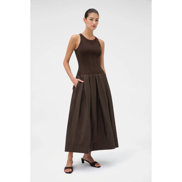 Oroton Knit Bodice Midi Dress - Oroton Dresses - Australian Heritage Luxury - Shop at Luxury Shoes 