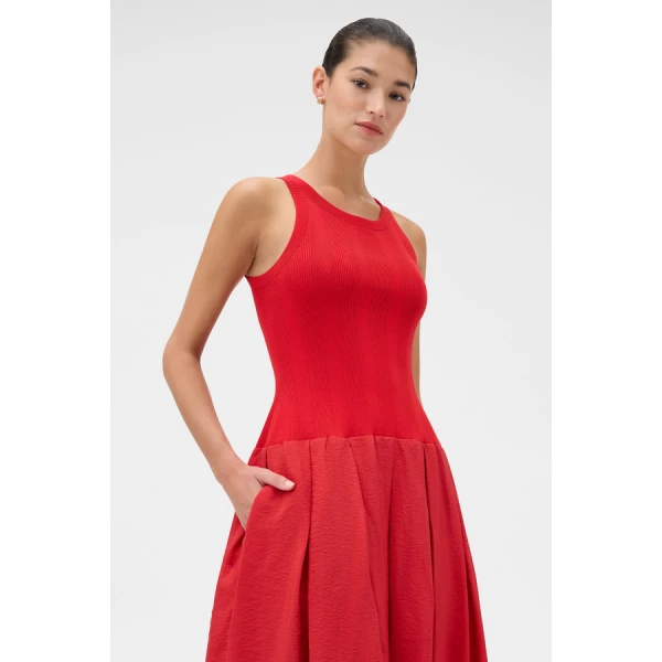 Oroton Knit Bodice Midi Dress - Oroton Dresses - Australian Heritage Luxury - Shop at Luxury Shoes 