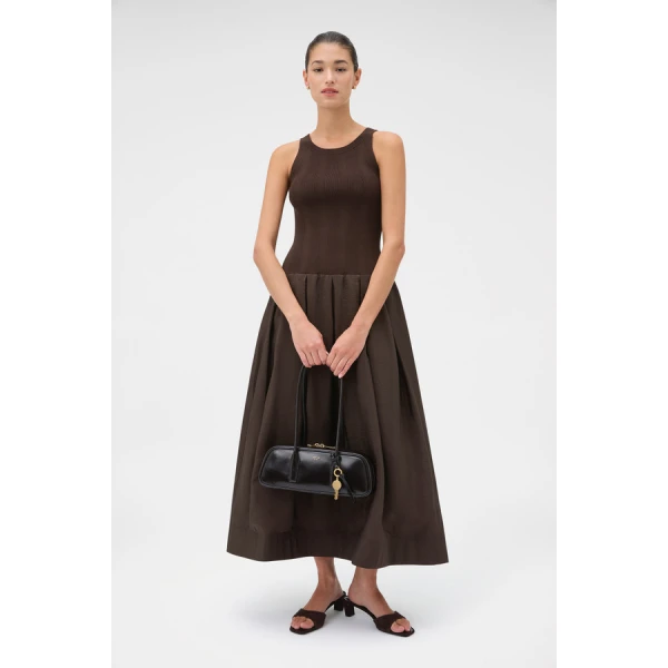 Oroton Knit Bodice Midi Dress - Oroton Dresses - Australian Heritage Luxury - Shop at Luxury Shoes 