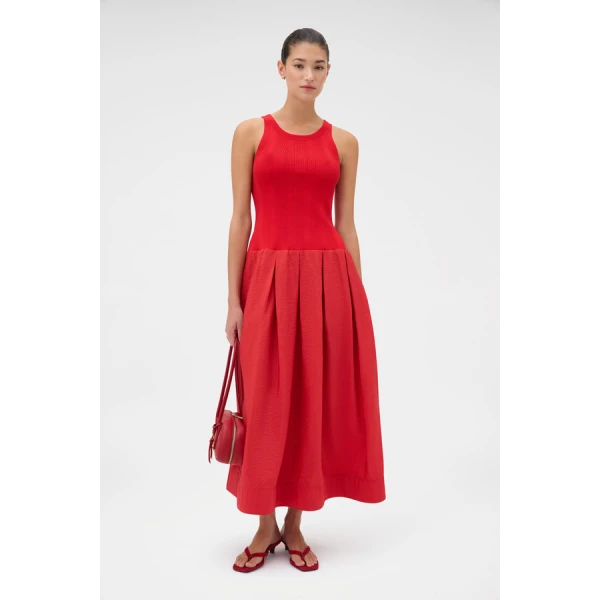 Oroton Knit Bodice Midi Dress - Oroton Dresses - Australian Heritage Luxury - Shop at Luxury Shoes 