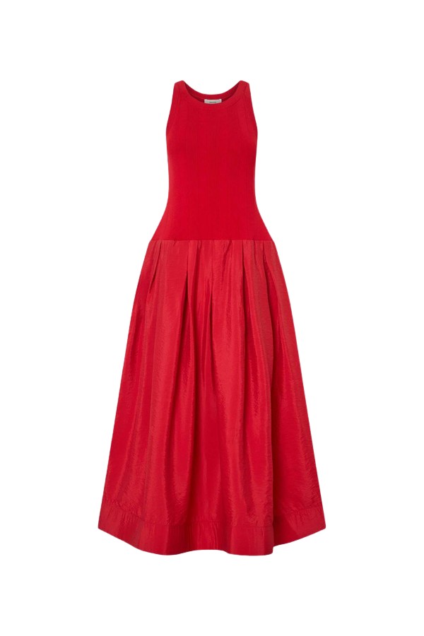 Oroton Knit Bodice Midi Dress