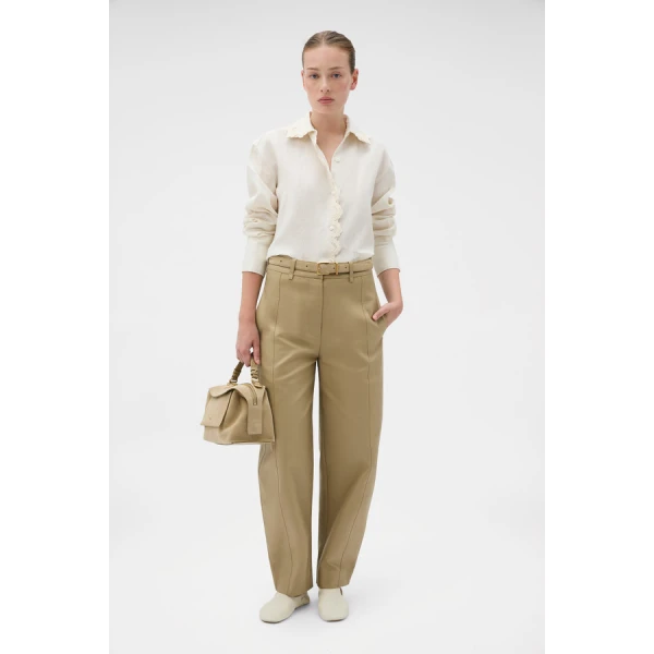 Oroton Lace Trim Shirt - Oroton Tops - Australian Heritage Luxury - Shop at Luxury Shoes 