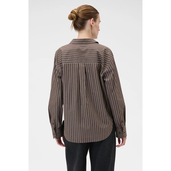 Oroton Long Sleeve Stripe Shirt - Oroton Tops - Australian Heritage Luxury - Shop at Luxury Shoes 