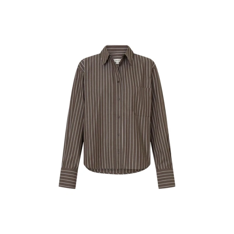 Oroton Long Sleeve Stripe Shirt - Oroton Tops - Australian Heritage Luxury - Shop at Luxury Shoes 