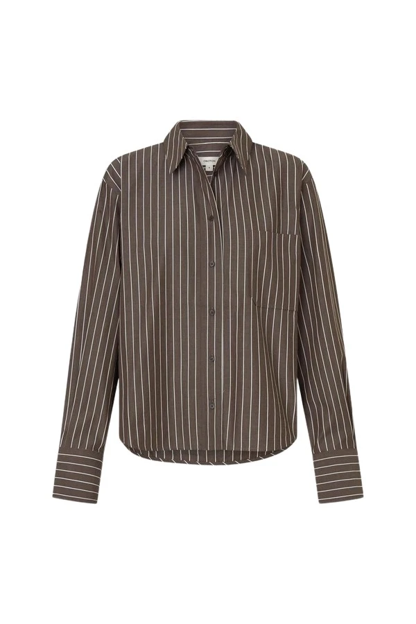 Oroton-Long-Sleeve-Stripe-Shirt83781_nobg Oroton Long Sleeve Stripe Shirt - Oroton Tops - Australian Heritage Luxury - Shop at Luxury Shoes