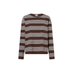 Oroton Long Sleeve Stripe Tee - Oroton Tops - Australian Heritage Luxury - Shop at Luxury Shoes 
