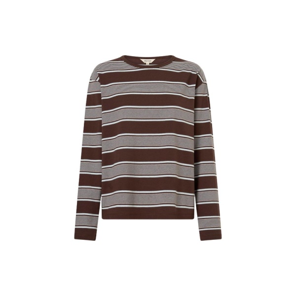 Oroton Long Sleeve Stripe Tee - Oroton Tops - Australian Heritage Luxury - Shop at Luxury Shoes 