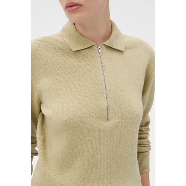 Oroton Long Sleeve Zip Polo - Oroton Tops - Australian Heritage Luxury - Shop at Luxury Shoes 